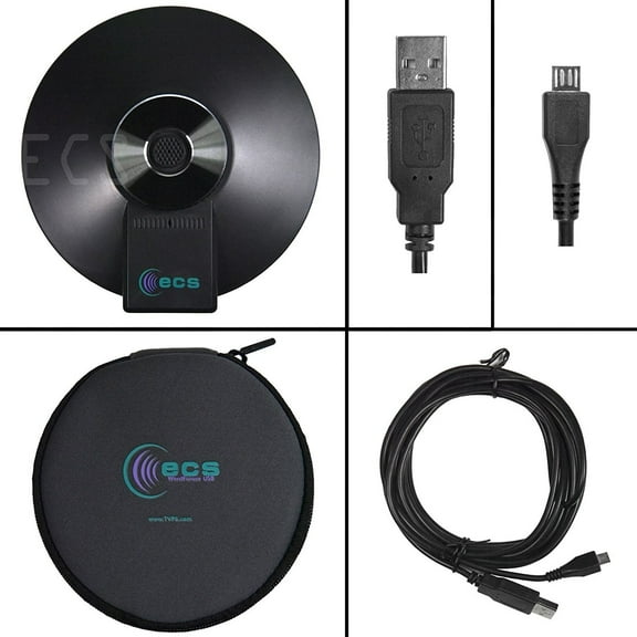 WordForum USB 360° Stereo Conference Microphone - Omni-Directional Digital Recording For Meetings, Teleconferencing, Video Conferencing, Zoom, SKYPE, VoIP Calls with Daisy Chain Option