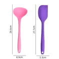 thumbnail image 2 of 2 PC Silicone Cooking Baking Kitchen Utensil Set for Nonstick Cookware, Heat-Resistant & Healthyspoon + large spatula, 2 of 5