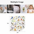 thumbnail image 4 of Colorful Birds Cloth Napkins, Branch Animal Spring Branch Leaf Summer Washable and Reusable Dinner Napkins Set of 8, Table Napkin for Kitchen Party Birthday Wedding Hotel Housewarming 20"x20", 4 of 8
