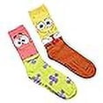 thumbnail image 2 of Hyp Spongebob Squarepants and Patrick Adult Men's 2 Pair Pack Crew Socks, 2 of 3