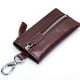 thumbnail image 4 of Qarigey Cartera de cuero Llaves Monedero Llavero Tarjeta de crédito Bolsillo Mujeres Hombres Café Type3 NO3 Qarigey AP011382-05, 4 of 6