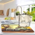 thumbnail image 5 of Old Rusted Car Dish Drying Mat, Absorbent Microfiber Pad Protector For Kitchen Counter Top Mat Dish Drainboard 16x18in Home Decor, 5 of 7