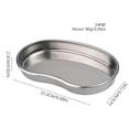 thumbnail image 2 of Bandeja De Vendaje De Limpieza Sanitaria De Acero Inoxidable Bandeja De Herramientas Quirúrgicas Inoxidable Bandeja De Desinfección Médica Resistente A La Corrosión Con Pared Inclinada Para Clínica sonducket TO005436-02, 2 of 7