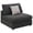 Charcoal, variant on Serene Upholstered Armless Chair Beige