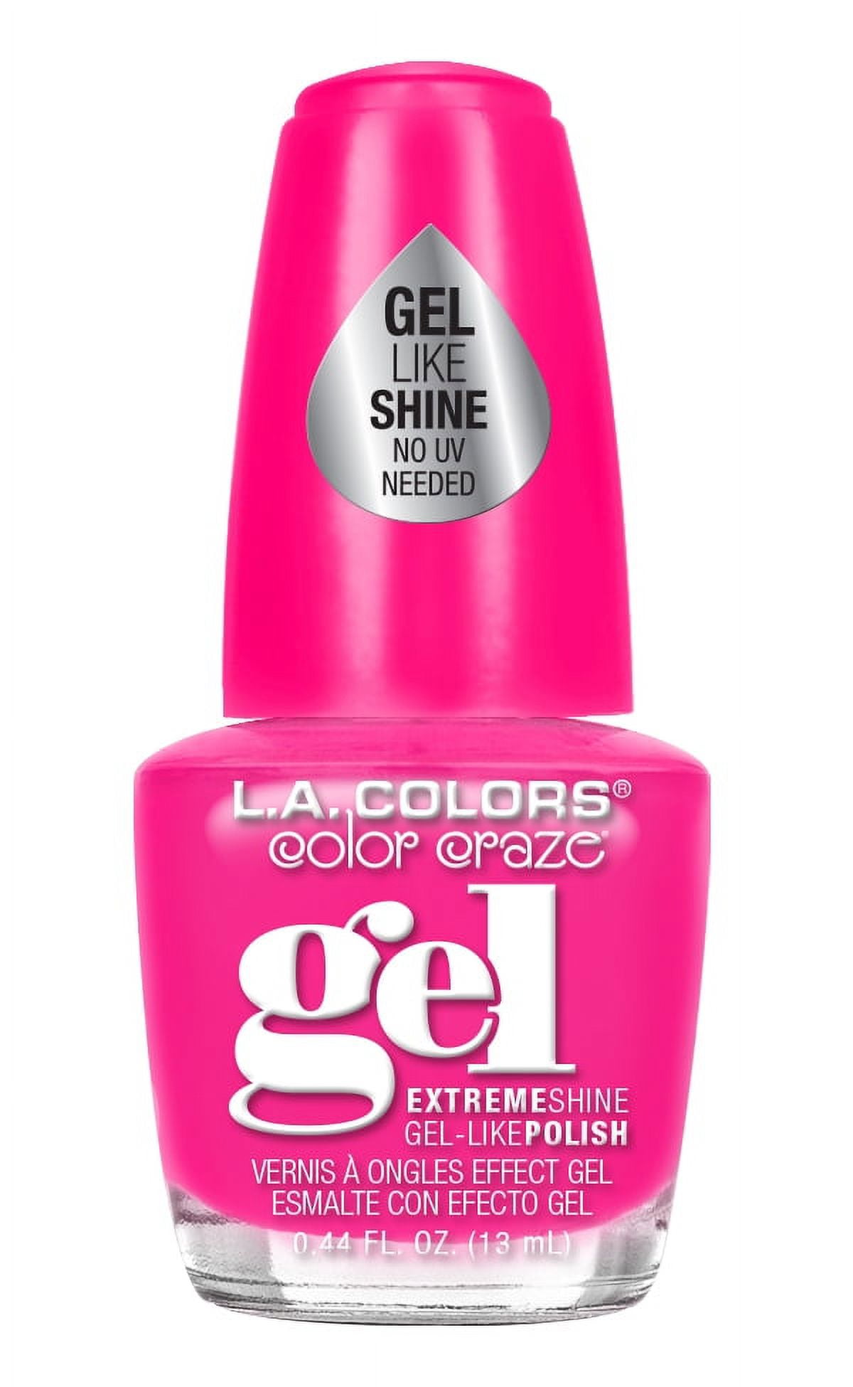 2 pack) L.A. COLORS Color Craze Nail Polish, Rose Gold, 0.44 fl oz