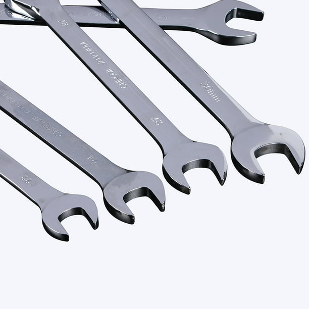Llave de trinquete, llave de trinquete de doble uso, de 72 dientes, de espejo cromado a prueba de herrumbre, llave de trinquete de boca abierta, llave rápida, llave de anillo de trinquete