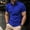 Blue, variant on COSFO Solid Men's Polo Shirts Casual Collared Short Sleeve Tops Quick Dry Moisture Wicking Classic Pullover Shirts