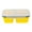Yellow, variant on ZToonmas 9.6" X 7.1" X 3.1" Collapsible Silicone Lunch Box for Women Men Lunch Box With Spoon Folding Microwave Oven Portable Lunch Box Refrigerator Storage Box Fresh Keeping Box