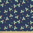 thumbnail image 2 of Ambesonne Botanical Fabric by the Yard Upholstery, Pattern of Falling Leaves, 1 Yard, Multicolor, 2 of 5