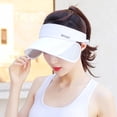 thumbnail image 6 of Fgnfyis Adjustable Sun Visor Hat with Retractable Brim for Outdoor Beach Sports and Casual Wear White One Size, 6 of 6