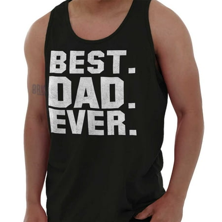 Brisco Brands Best Dad Father Ever Bold Gift Unisex Jersey Tank Top (Best Football Jerseys Ever)