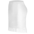 thumbnail image 4 of MIXUE Skirts For Women Summer Solid Color Floral Lace Trim Elegant Casual Pencil Mini Skirt Sportswear,White,M, 4 of 4