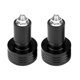 thumbnail image 1 of Pair of Universal 22mm Aluminum Motorcycle Handlebar Ends Weight nce Plugs Black, 1 of 4