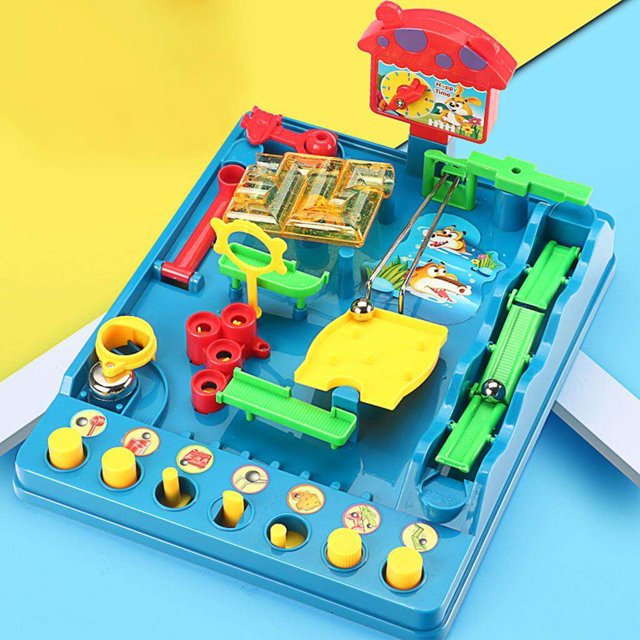 Jeu de Société Labyrinthe Casse-Tête Compétences Motrices table Sensorielle Labyrinthe Jouet Familial pour Enfants Adultes