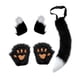 thumbnail image 5 of Diadema con orejas y cola falsas de Lolita para disfraz de cosplay Negro Blanco, 5 of 9