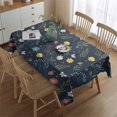 thumbnail image 2 of Pioneer Flower Floral Print Pattern Rectangle Tablecloth 60"x84", Waterproof Polyester Table Cloth, Wipeable Spillproof for Dining Camping Indoor Outdoor, 2 of 5
