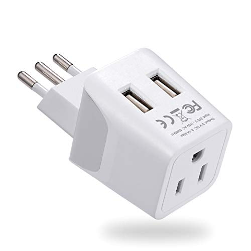 Premium US to UK Power Adapter Plug Type G, 3 Pack, Grounded 