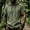 Army Green, variant on Cotton Linen Men Tee Shirts Short Sleeve Casual White Hoodie Shirt Hooded Workout Loose Fit Pullover Summer Tops