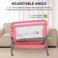 thumbnail image 2 of Cesta de cama para bebé Real Relax 3 en 1 rosa con redes, 2 of 9