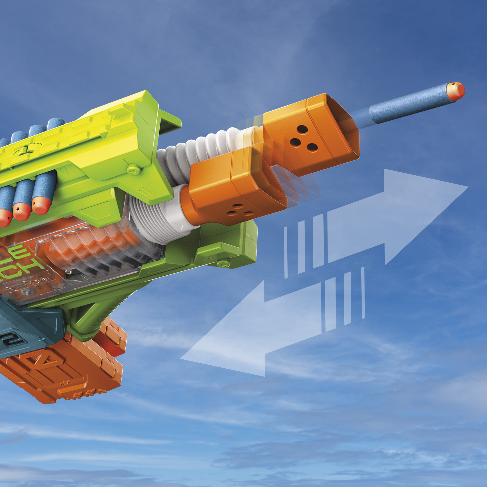 Nerf Elite 2.0 Double Punch Motorized Blaster With 50 Darts photo 2