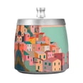 thumbnail image 7 of Yayeee Ashtray with Lid for Cigarette Smokeless Stainless Steel Home Ash Holder, Cityscape Painting, 7 of 7