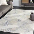 thumbnail image 2 of SAFAVIEH Hunter Vasilis Abstract Polyester Area Rug, Dark Grey/Sage/Ivory, 6'7" x 6'7" Square, 2 of 9