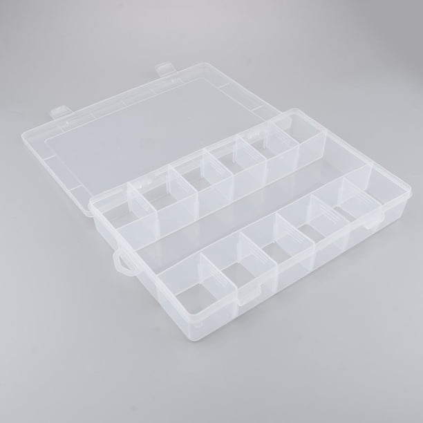 Caja de plástico Salvador inodoro de seguridad de 13 compartimentos Estuche de maquillaje de almacenamiento vacío
