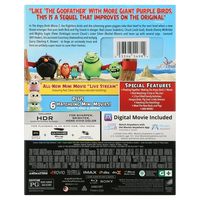 The Angry Birds Movie (4K Ultra HD Blu-ray)