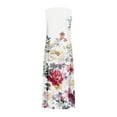 thumbnail image 6 of Aboser Summer Cotton Linen Dresses for Women 2026 Retro Floral Print Bohemian Dress Flowy Casual Sleeveless Maxi Dresses Comfy Round Neck Beach Sundress with Pockets, 6 of 6