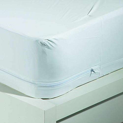 King Size Zippered Mattress Cover Vinyl Water Resistant
