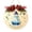 A002- B, variant on Christmas Sea Glass Art Kit with Round Wooden Snowman Design for Christmas Decoration, Craft Kit for Adults