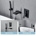 thumbnail image 4 of Tub Shower Faucets Sets Complete Brushed Gold Bathtub Shower System with Tub Spout, Bathtub Faucet Set Tub and Shower Faucet Combo Trim Kit with Rough-in Valve, 4 of 9