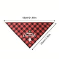 thumbnail image 3 of Plaid Print Bandana Reversible Scarf for Cats and Dogs – Festive Holiday Neckwear for Indoor Outdoor use, 3 of 7