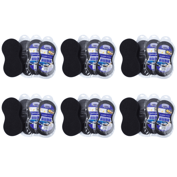 Esponja grande Esponjas de limpieza en forma de 8 para limpieza de cocina (alta densidad) Negro