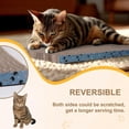 thumbnail image 6 of THBN 2Pack Cat Scratcher Pad, Reversible Scratching Cardboard, 14" Lx5.3 W Post Board for Indoor Cats Cardboard pad Sleep Play and Grind Claws, 6 of 8