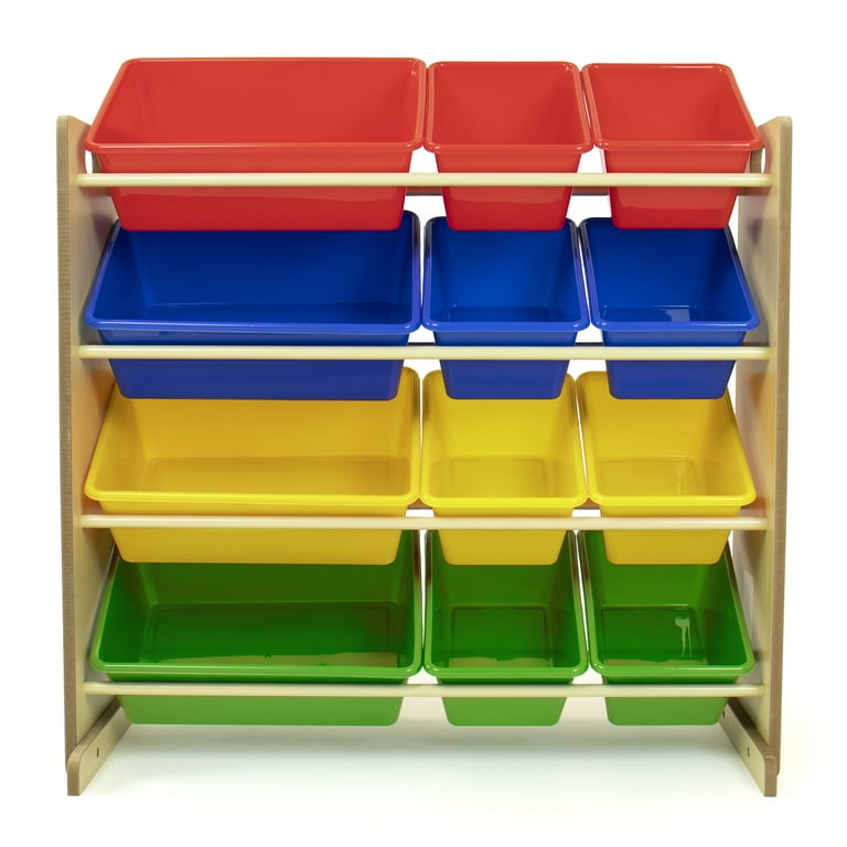 Tidy Books Toy Box with Lid. Small Toy Organizer. Storage Box