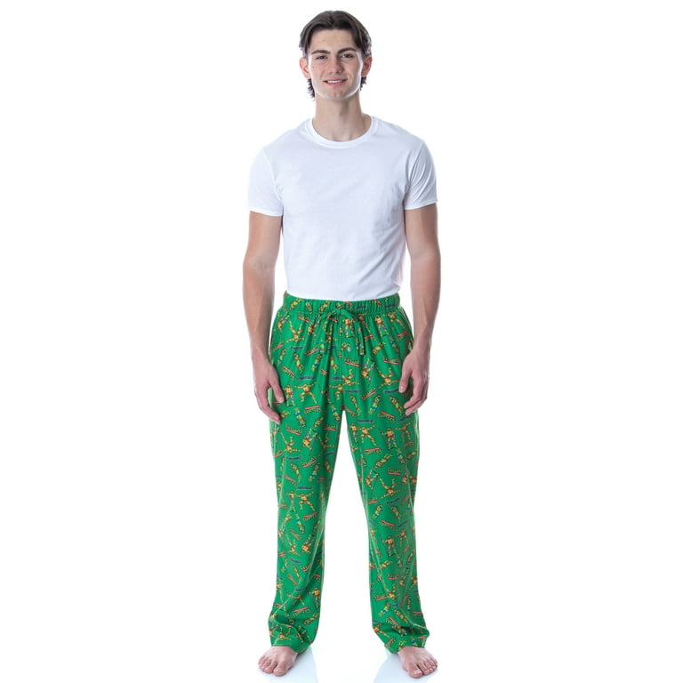 Nickelodeon Men's Teenage Mutant Ninja Turtles TMNT Character Pajama Pants  (XL)