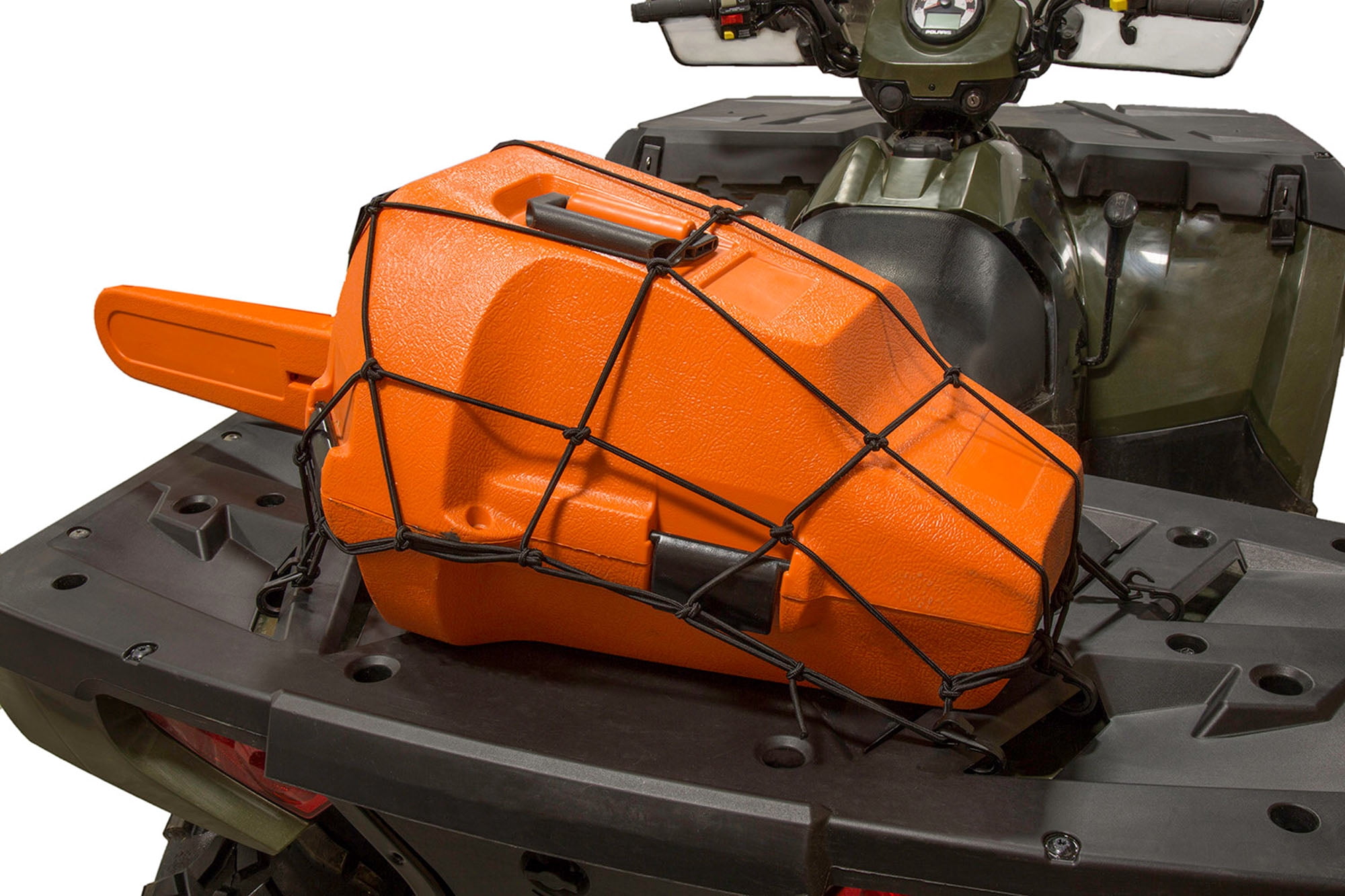 Fuel Helmets 30 in. x 30 in. Max Stretch Cargo Net for ATV, Motorcycle, Boat, Car, Color: Black