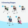 thumbnail image 3 of Open Box Graco Made2Grow 5-in-1 Infant Toddler High Chair, Terrazo, 17.55 lbs, 3 of 8