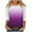 Purple, variant on ATOYSOY Women's Gradient Pullovers Casual 3/4 Sleeve Tops Cute Going Out Business Tees Holiday Slim Raglan Shirts Fashion Clothes Round Neck Blouses Summer Pink M