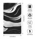 thumbnail image 2 of Fotbe Abstract Black White Swirls Toalla Premium con Patrón, Toalla de Microfibra de Secado Rápido, Ligera y Altamente Absorbente (27.5x16in), Ideal para Uso Diario, 2 of 6