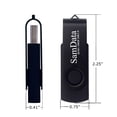 thumbnail image 4 of Unidades flash USB SamData de 64 GB x 2 con luz LED negra, 4 of 4