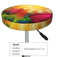 thumbnail image 2 of Goofa Rose Psychedelic Printed Stool Covers Round, Waterproof Round Bar Stool Covers Anti-Slip Round Bar Stool Seat Cover with Elastic Bands Durable -12 inch, 2 of 7