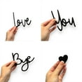 thumbnail image 7 of Hanging Wall Decor,Bye Love You Wooden Script Sign Hallway Home Door Love You Bye Sign Above Door Wood Entryway Decor Door Topper Family Wall Art Modern For Valentine's Decoration With Glue Point, 7 of 7