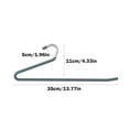 thumbnail image 3 of Wzzjkit Hangers, -shaped Trouser Hanger 2-shaped Trouser Hanger Household Non-slip Stainless Steel Wardrobe Storage Artifact, Clothes Hangers, 3 of 9