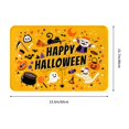 thumbnail image 3 of XMXT Non-Slip Polyester Bathroom Rugs Kitchen Door Mat, Cartoon Halloween Elements Prints Machine Washable Bath Mats Rug for Kitchen Shower Bathtub Decor, 15.7 x 23.6 inches, 3 of 9
