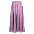 thumbnail image 4 of ameIAEA Women Elastic High Waist A-Line Skirts 2024 Fall Fashion Color Block Ruffle Midi Skirt, 4 of 5