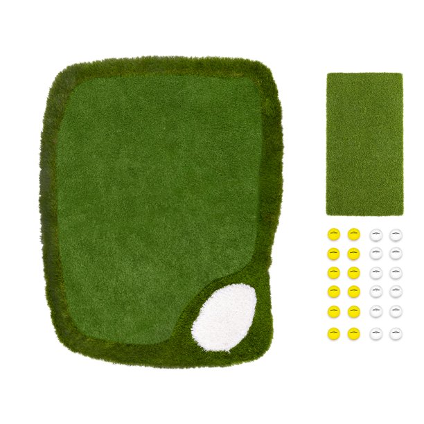 GoSports Splash Chip Pro 5' x 4' Floating Golf Green with 24 Floating