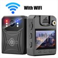 thumbnail image 4 of Mini Cámara Policial 4K Grabadora de Vídeo Digital Videocámara Cámara IR Visión Cámara Corporal Clip Trasero Deportivo con WIFi, 4 of 5