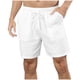 thumbnail image 4 of Cordón Atlético de Color Sólido para Hombre con Bolsillos, Pantalones Cortos Deportivos Casuales Elásticos para Hombres, 4 of 8